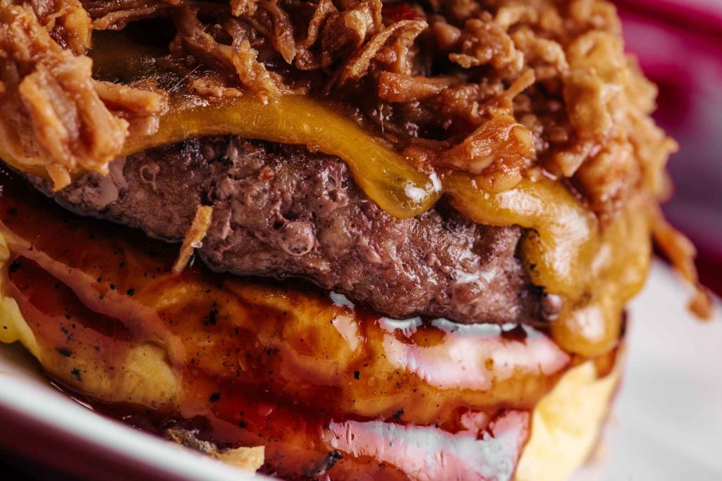 Burger Texas pulled pork Bertys